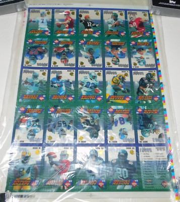 1994 Collectors Edge Uncut Sheet THE BOSS SQUAD - Elway Montana Aikman 20x14