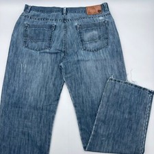 VTG Y2K Ecko Unltd Jeans Mens 38x34 Baggy Light Wash Wide Leg Skater JNCO Style