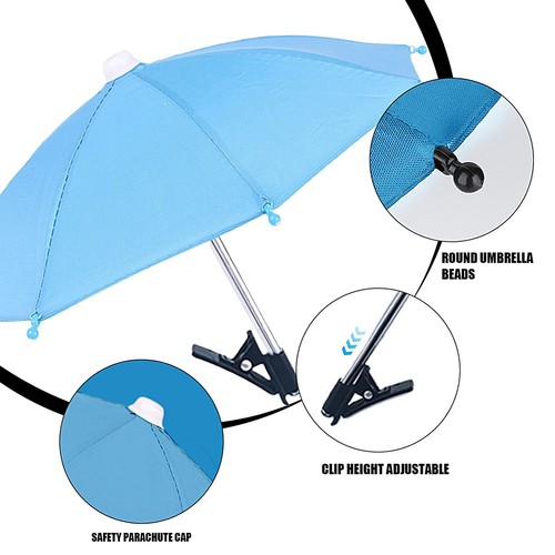 Téléphone Voiture Parasol Mobile Parasol Voyage Cellule Parapluie Mini - Photo 8 sur 15
