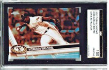 2017 Topps Chrome Adrian Beltre SEPIA Refractor SGC 100/ PRISTINE