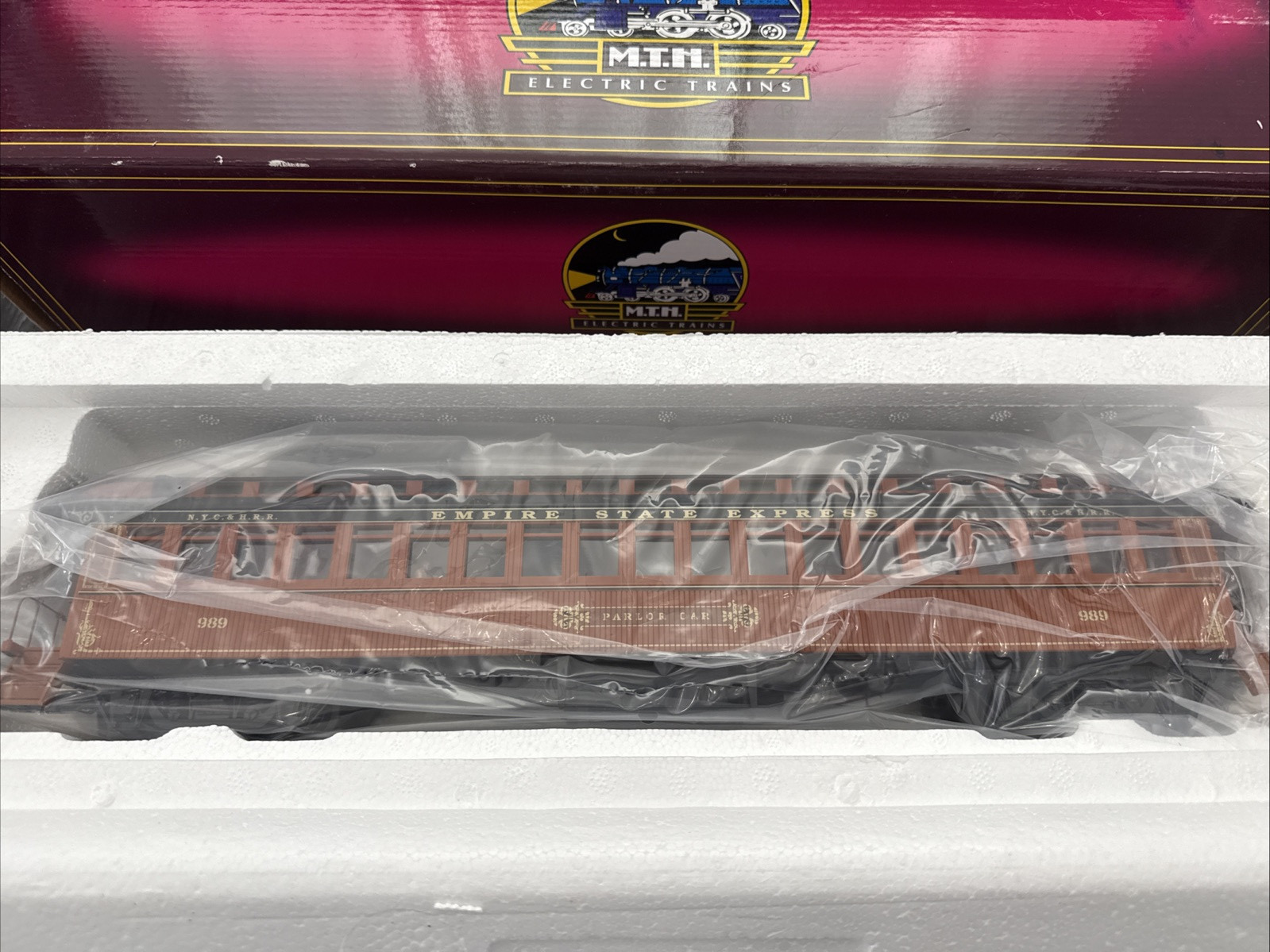 MTH 20-62001 A-B-C NEW YORK EMPIRE 64' WOODSIDED PASSENGER 3 COACH ...