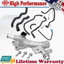 Engine Water Outlet Thermostat Housing Assembly Hose for Chevy Cruze Buick 1.4L
