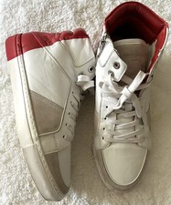 Mens Zadig  Voltaire High Top Red White Leather Sneakers Size 44 11