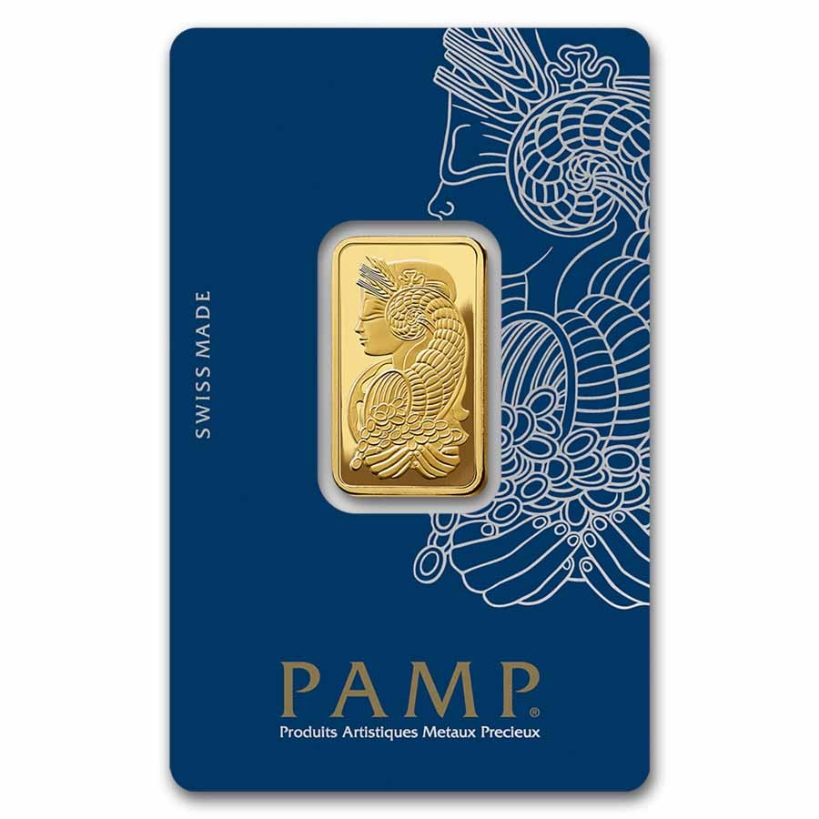 1/2 oz Gold Bar PAMP Lady Fortuna Veriscan® (In Assay) .9999 Fine