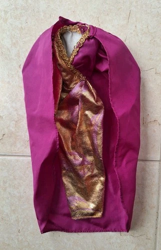 Vintage Barbie 1984 Oscar De La Renta Collector Series 9260 Purple Gold No Shoes