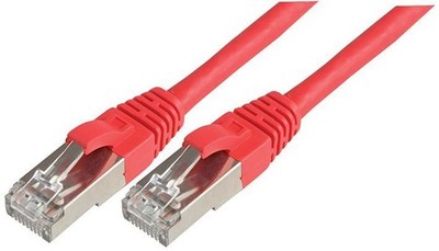 CONNECTIX CABLING RJ45 Male to Male Cat6a SFTP Ethernet Patch Lead, 3m Red