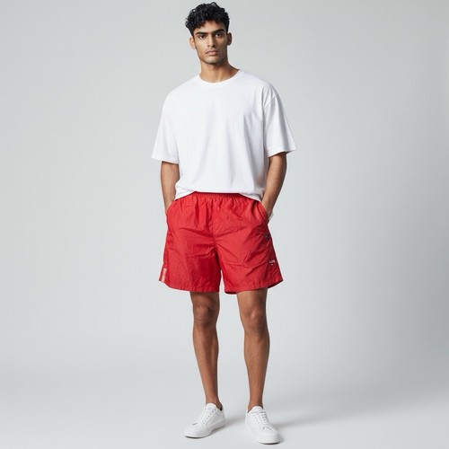 Tommy Hilfiger Athletics Swim Trunks Men’s XL Red USA Flag Shorts - Picture 1 of 6