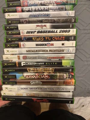 Microsoft Original Xbox Game Lot w/ Cases & Discs