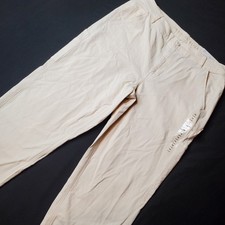 American Eagle Womens Size 14 NWT High Rise Straight Cargo Pant Ivory White
