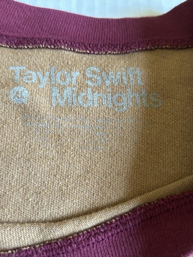 Taylor Swift Midnights Tour T Shirt Womens XL Ringer Album Cover Swiftie - Picture 3 of 8