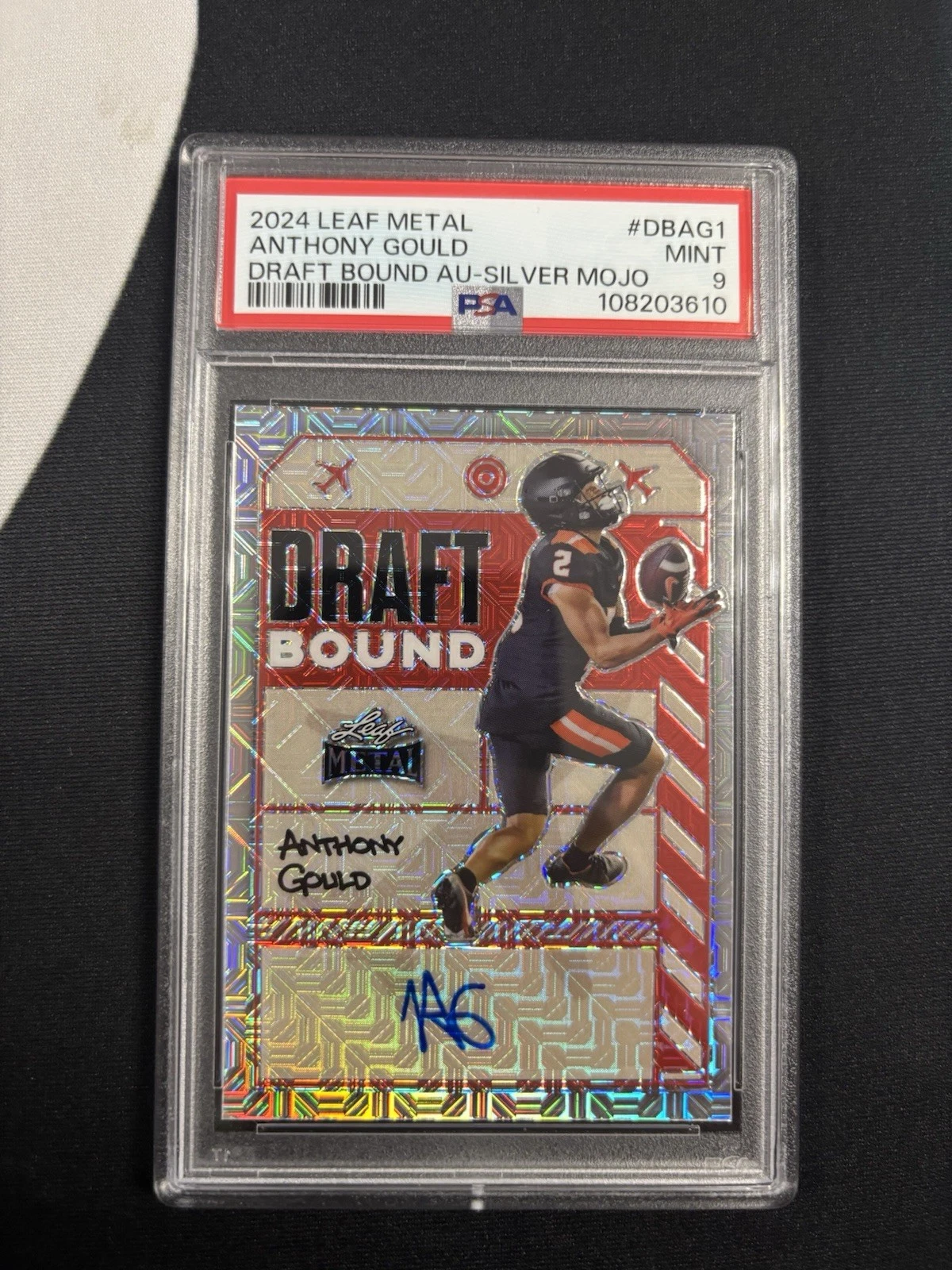 Anthony Gould Leaf Metal Draft Bound Autographs #DBAG1 Silver Mojo