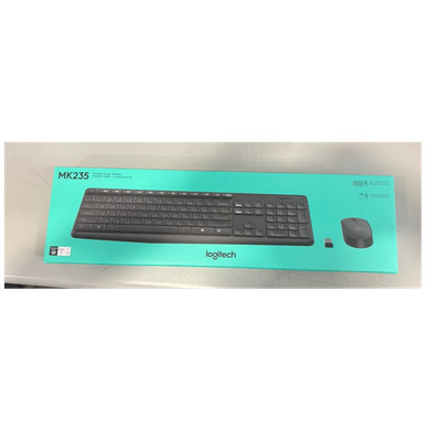 Logitech MK235 Wireless Keyboard & Mouse Combo, Spill-Resistant, MPN 920-007897