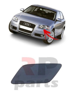 Für Audi A3 (8P) 04-08 Neu Vorne Scheinwerfer Scheiben Deckel Für Malerei Links