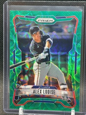 Alex Lodise 2026 Panini Prizm Green Scope Prizm #56/75 - #18 Atlanta Braves