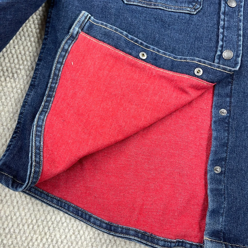 Dickies Shacket Women Large Warming Temp-iq Flex Denim Work Shirt Blue Dark - Image 4 of 4