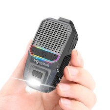 Wearable Bluetooth Speaker, Clip-On Portable Speaker with Built-in Mics Hands...