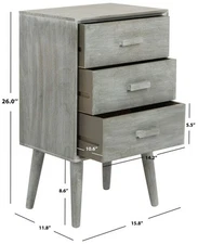 Safavieh POMONA 3 DRAWER ACCENT TABLE, Reduced Price 2172768317 CHS5700C