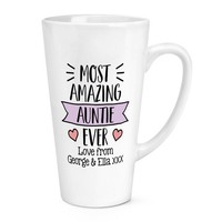 Personalisiert Meisten Amazing Auntie Immer Liebe 483Ml Groß Latte Becher Toll