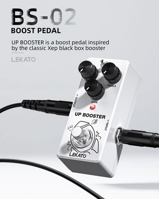 New Analog Guitar Clean Overdrive Boost Effect Pedal Tone Control True Bypass