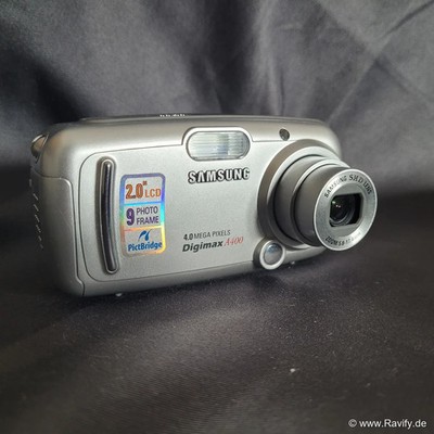 Samsung Digimax A400 Digitalkamera | Kompaktkamera 2.0'' LCD Silber 2000er 4MP