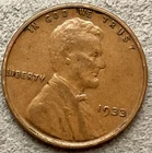 1933p  Lincoln Wheat Cent - [VF] Very Fine - Higher Grade ~ B906
