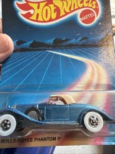 Vintage 1986 Hot Wheels Rolls-Royce Phantom II Foreign #3290 Blue 1:64 Scale