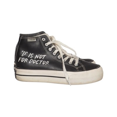 D.Franklin, Canvas Sneaker, Größe: 39, Schwarz/Weiß/Rot, Damen #6tK