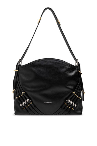 GIVENCHY Shopper Strappy Black Shiny Leather Shoulder Bag New And Authentic