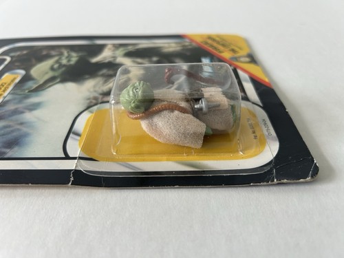 STAR WARS YODA JEDI MASTER 65C MOC CLEAR BUBBLE KENNER VINTAGE 1983 CHINA DRK GR - Picture 10 of 18