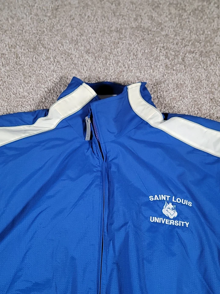 Vintage St Louis University SLU Billikens Jacket Medium Majestic Fleece Lined - Image 4 of 4