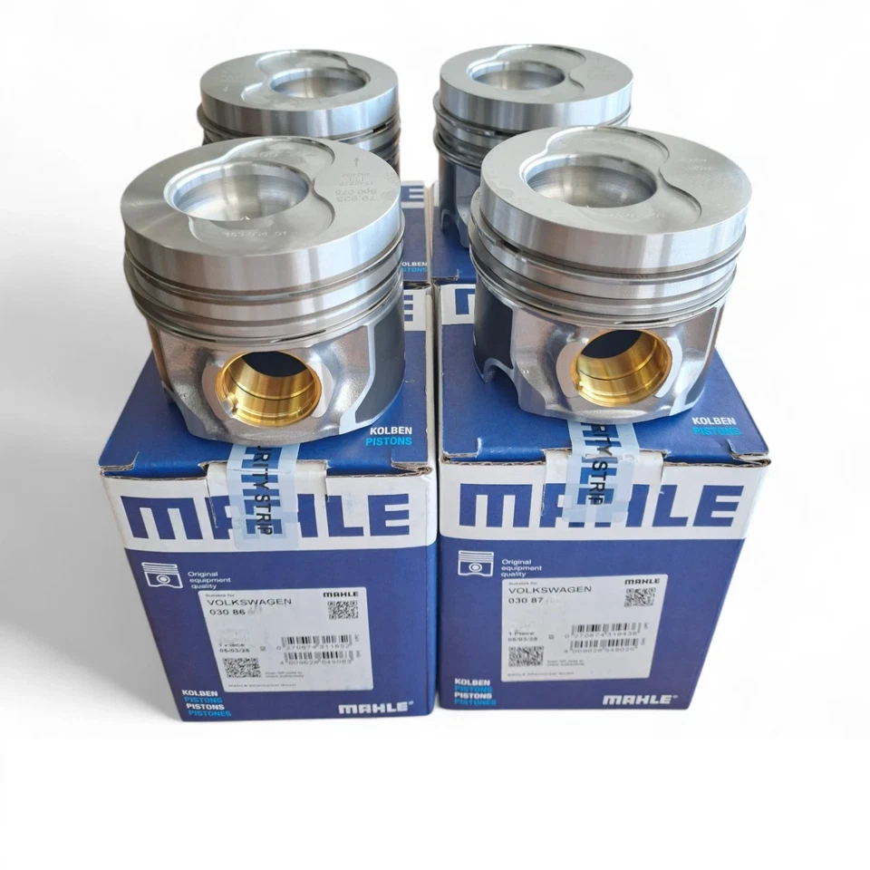 4X MAHLE 80.01MM PISTON & RING FOR VW SEAT 1.9 TDI ARL BRR ASZ AWX AXB AXC BRS - Bild 2 von 2