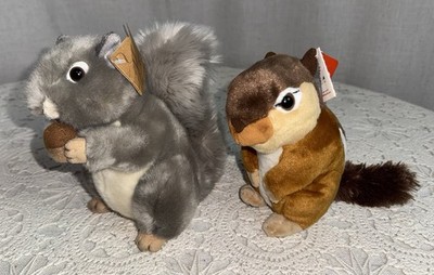 NEW Aurora World Miyoni Wild Republic Chipmunk Grey Squirrel 8'' Plush LOT