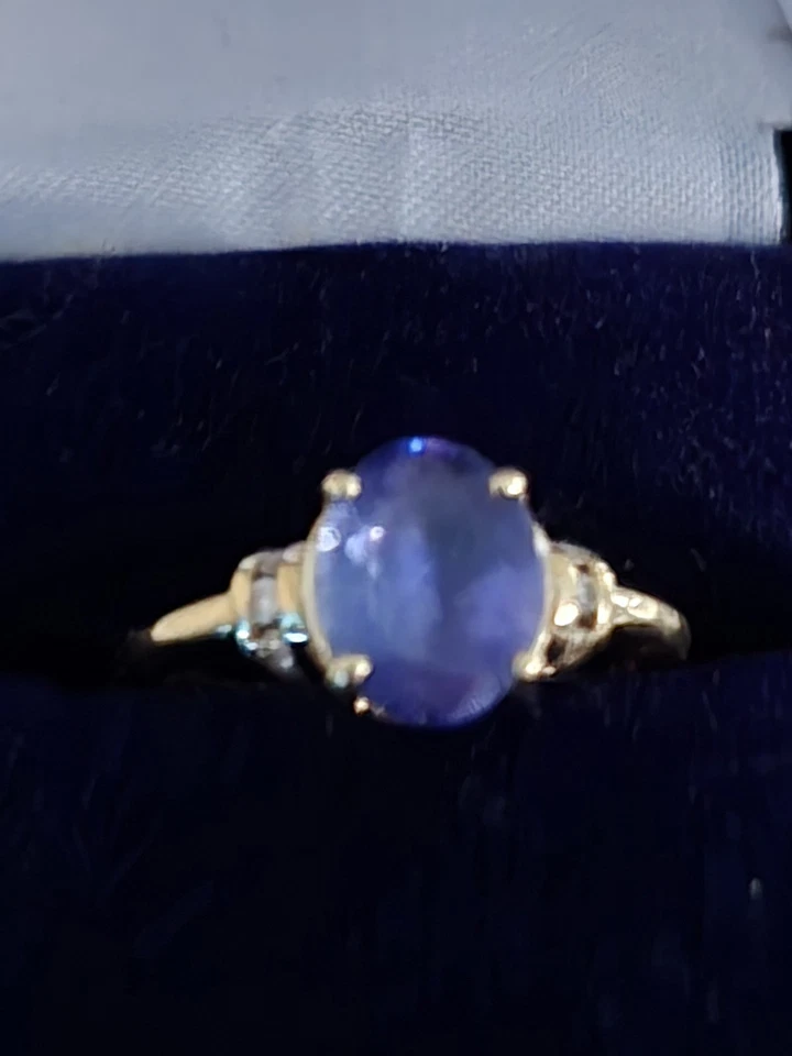 14K Yellow Gold Tourmaline Women's Ring Size 7 1/2 - Image 3 of 4