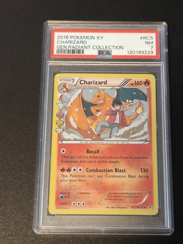 Charizard graded PSA 7 for sale on eBay