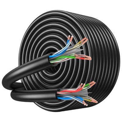 Cat6 LAN Kabel Netzwerkkabel 150m UTP 26AWG 500MHz  Kabelrolle für Verkabelun...