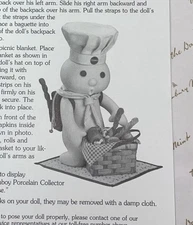 Danbury Mint Pillsbury Picnic Surprise Porcelain Pillsbury Doughboy -New In Box