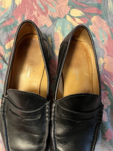 Ralph Lauren Purple Label Italy Made Kalbsleder Loafer Schwarz Größe 12 D MÄNGEL - Bild 2 von 13