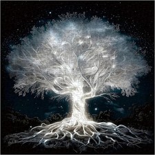 Tree of Life Puzzle for Adults 1000 Pieces, Fantasy Forest White...
