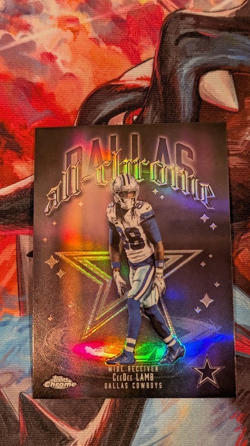 2025 Topps Chrome #ACT-8 CeeDee Lamb All-Chrome Team Refractor Dallas Cowboys
