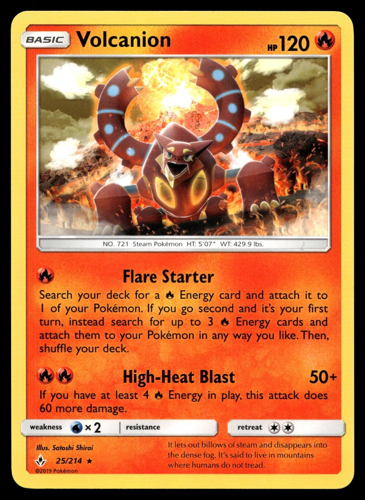 POKEMON VOLCANION UNBROKEN BONDS 25/214 HOLO R NM/M