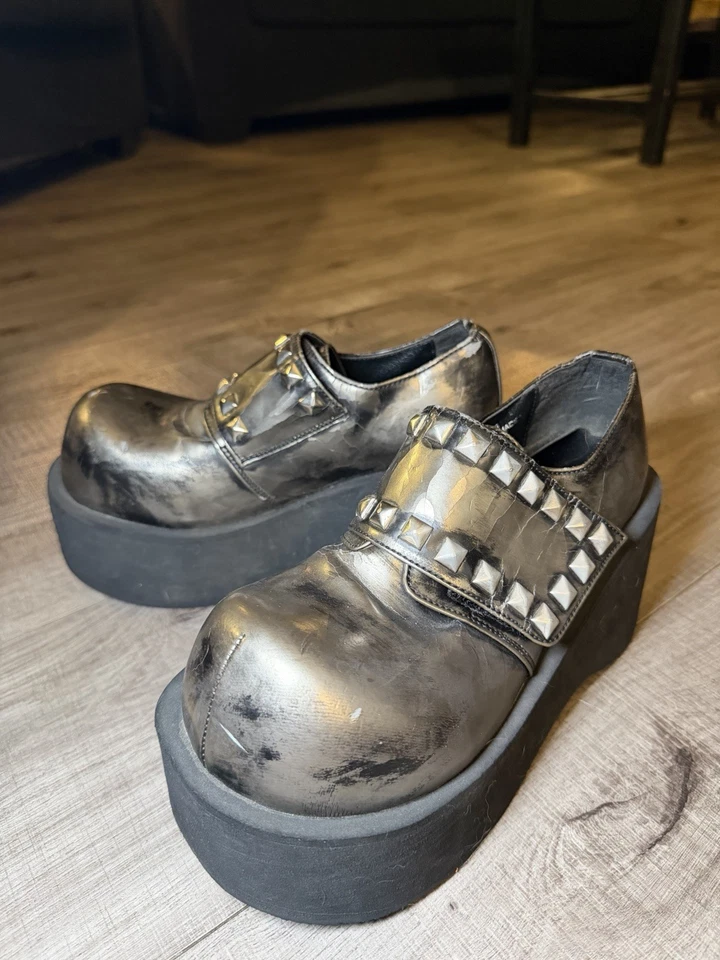 RARE Vintage 90s Y2K Demonia Platform Shoes – The Dank Shoe - Image 3 of 4