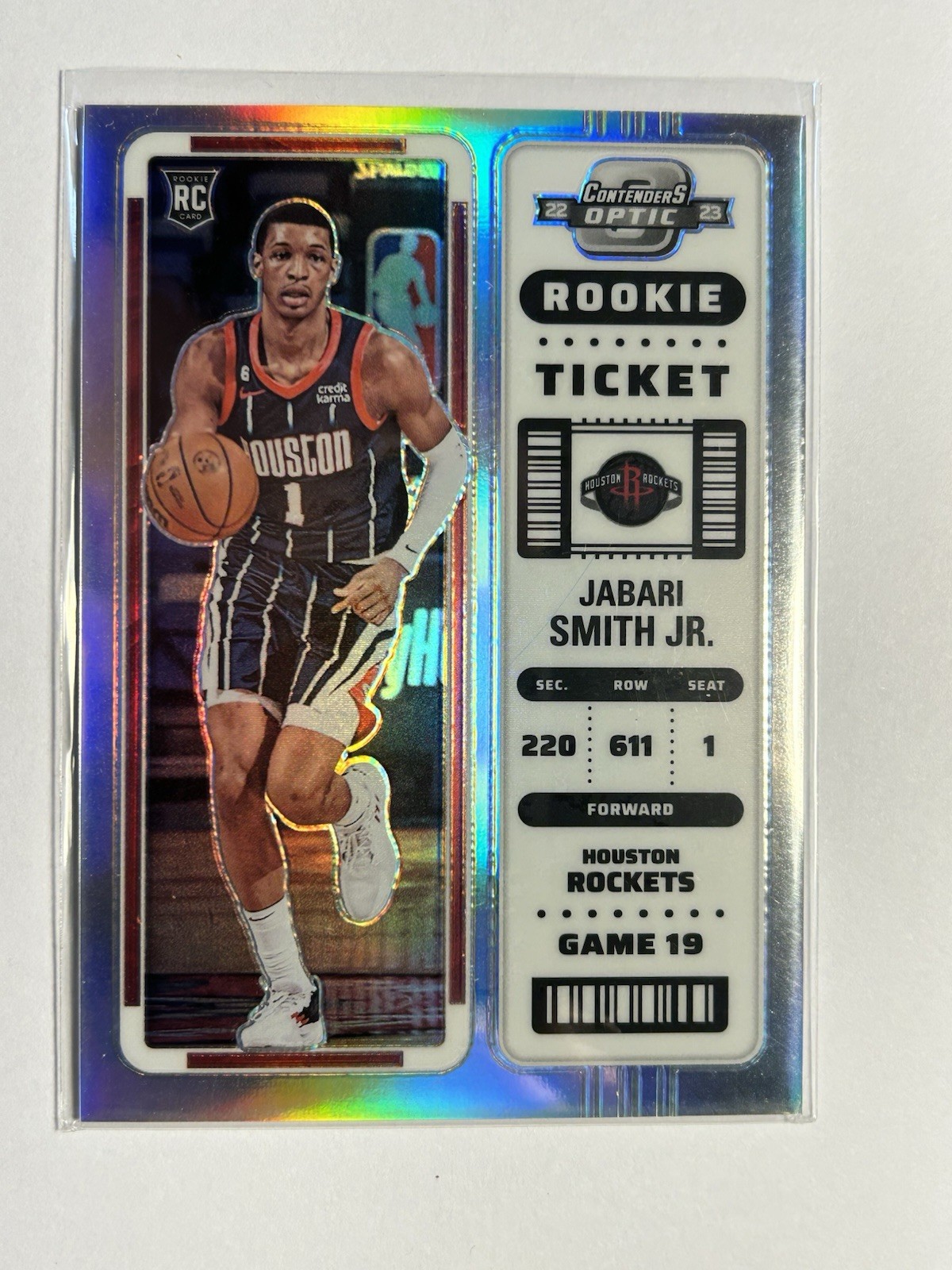 Jabari Smith Jr 2022-23 Contenders Optic Rookie Ticket Silver #6 Houston Rockets