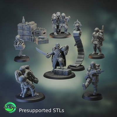 Victory Parade Militia Planetarum - 3D Printed - Grimdark Tabletop Games - Proxy