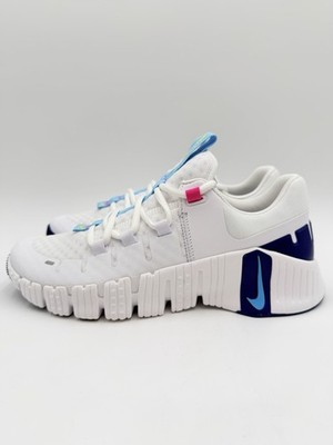 Nike Women's Free Metcon 5 Training Size 8 White Aquarius Blue |DV3950-103|