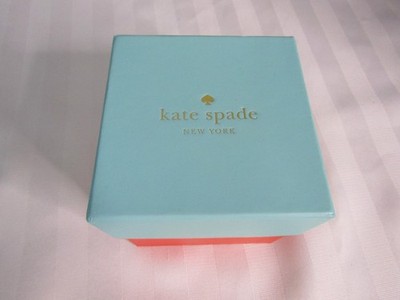 Kate Spade Watch Presentation Blue/ Orange Box w/Pillow & Manual READ NO WATCH