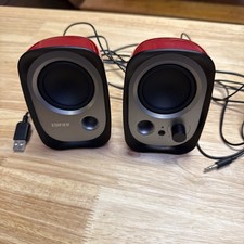 Edifier R12U Red 2.0 computer Speakers USB powered 3.5mm JACK Balanced sound