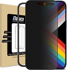 Mothca Matte Privacy Screen Protector for iPhone 17 Pro 6.3 inch with Easy...