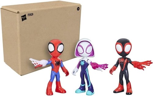 Spidey & his Amazing Friends Action Figures Marvel Super Hero Toy 9"H, 3-Figure - Picture 9 of 13
