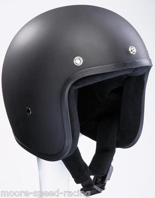 Bandit Jet Jethelm Motorradhelm (mattschwarz) - Retro / Custom / Chopper