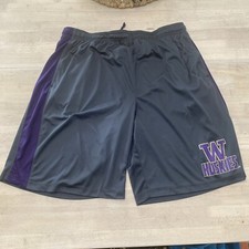 Washington University Huskies NCAA Men's Basketball Shorts Sz 2XL Gray